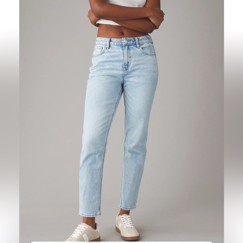 AE strigid mom jeans